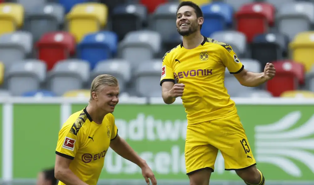 Haaland anotó el gol de la victoria para el Borussia Dortmund. (Créditos: AFP)