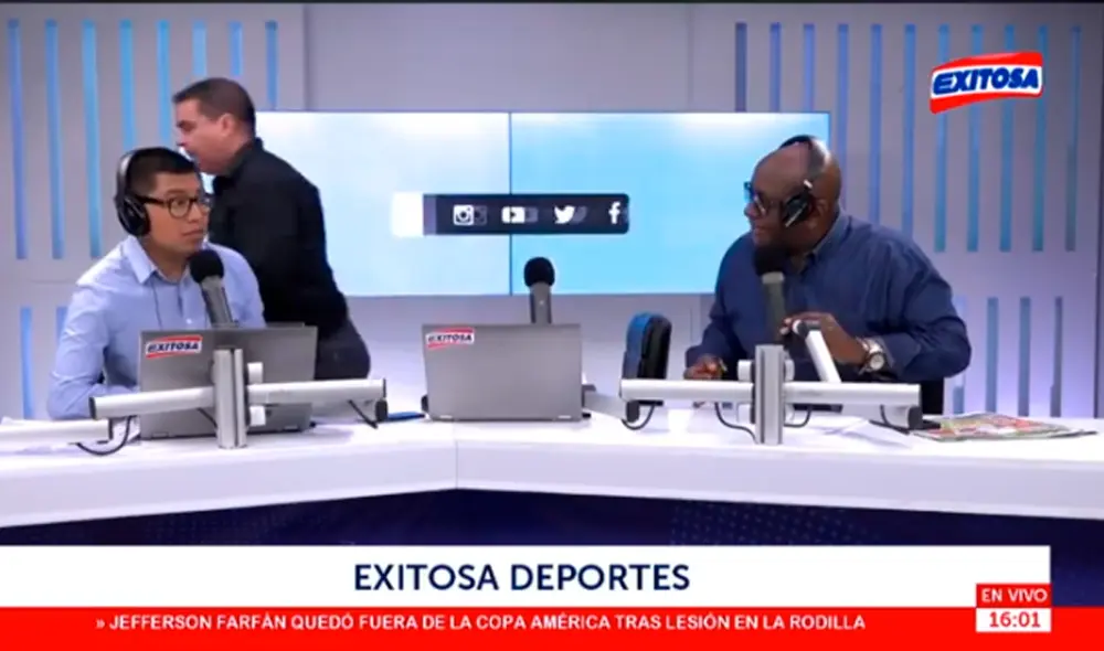 Gonzalo Nuñez se retira del set. Gonzalo Nuñez se retira del set.