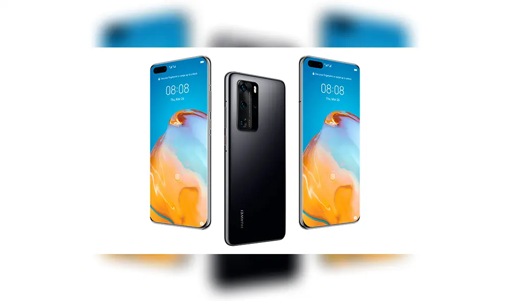 Así luciría el diseño del próximo Huawei P40 Pro en color Black.