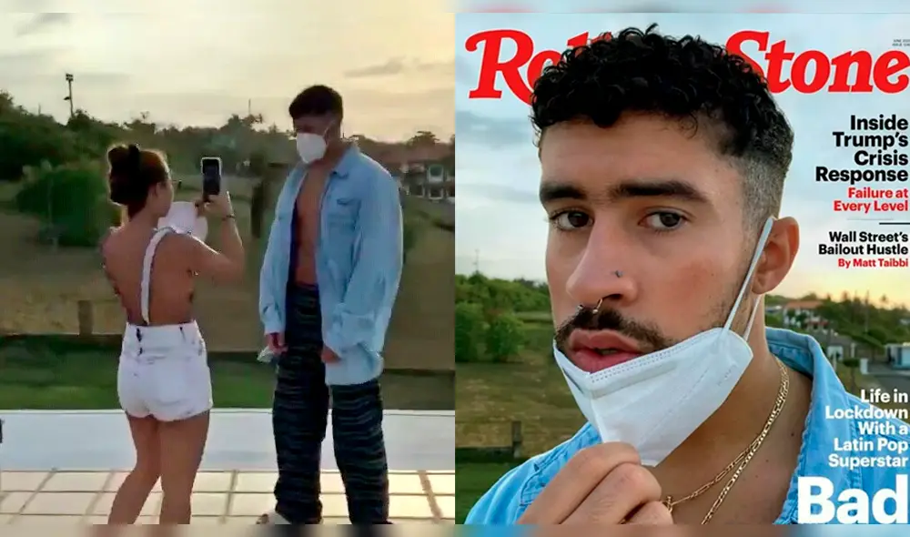 Bad Bunny novia del cantante de Safaera lo fotografió para la revista Rolling Stone