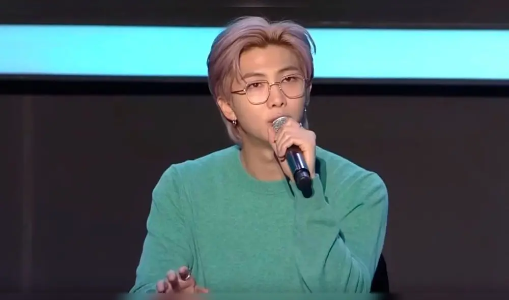 Namjoon fue quien más habló durante la conferencia de prensa de BTS sobre su séptimo álbum.