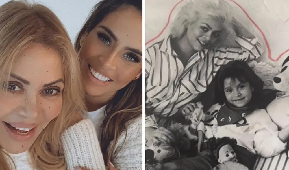 Gisela Valcárcel fue madre de Ethel Pozo con tan solo 17 años. Foto: Instagram Gisela Valcárcel