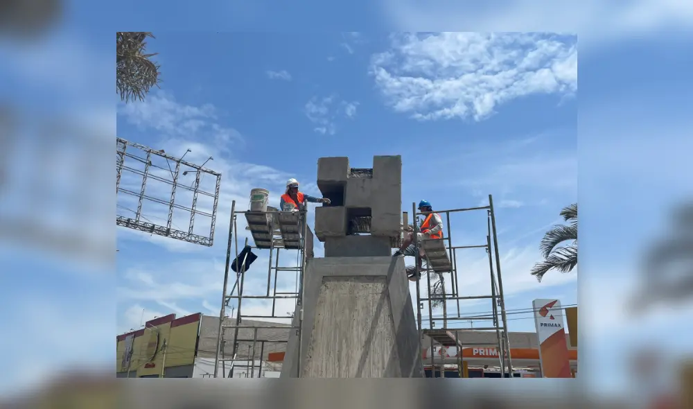 La escultura forma parte de una obra que cuesta más de S/ 2,4 millones. Foto: Rosa Quincho/URPI/LR