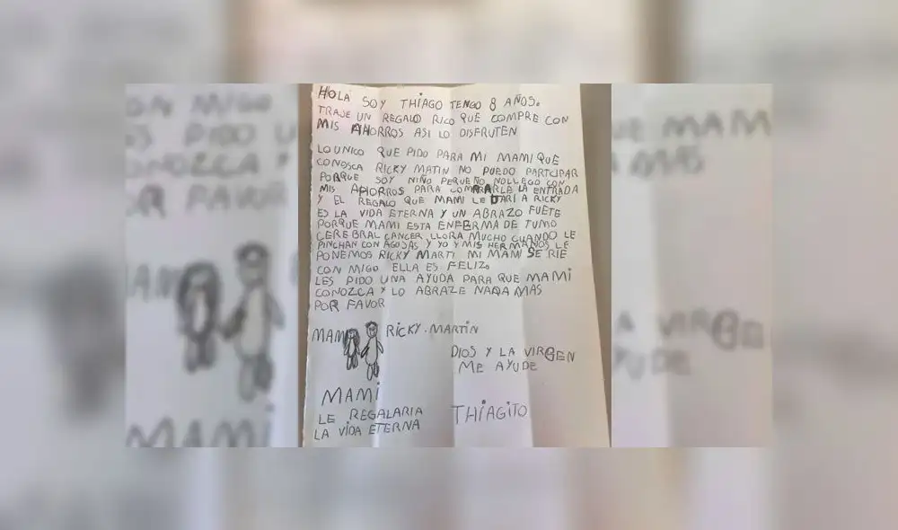 Niño gasta sus ahorros para cumplirle el sueño a su mamá con cáncer: conocer a Ricky Martin [VIDEO]