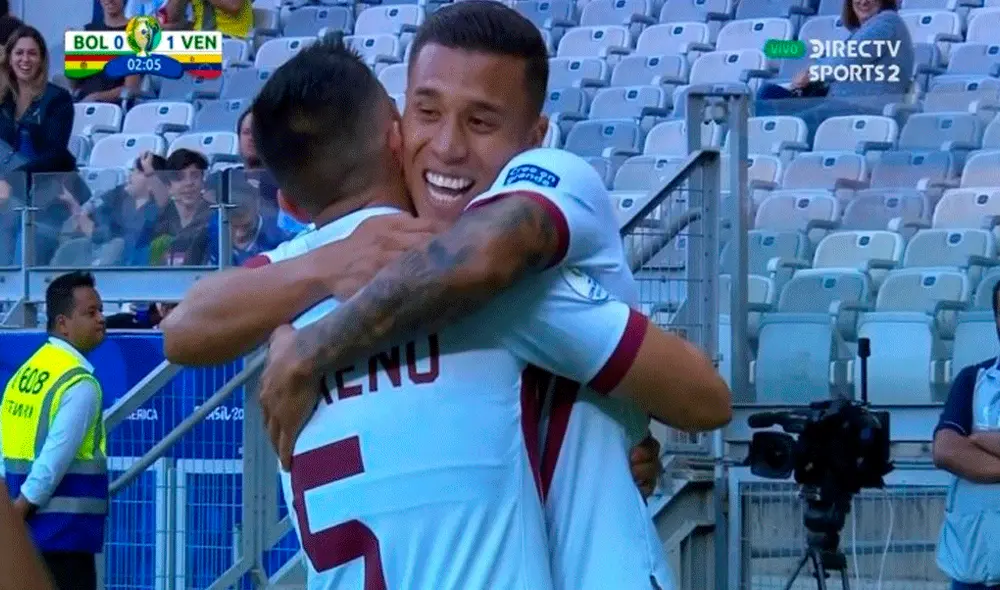 Venezuela vs. Bolivia: Darwin Machís marcó el 1-0 en partido de la Copa América 2019. | Foto: DirecTV Venezuela vs. Bolivia: Darwin Machís marcó el 1-0 en partido de la Copa América 2019. | Foto: DirecTV