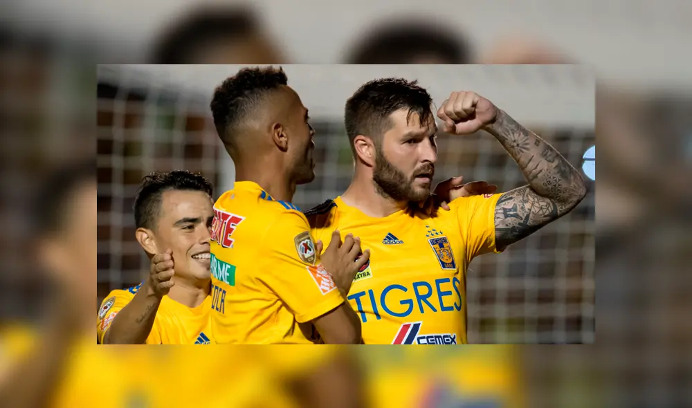Excelente performance del francés Gignac para la goleada de los felinos sobre Santos. Créditos: EFE Excelente performance del francés Gignac para la goleada de los felinos sobre Santos. Créditos: EFE