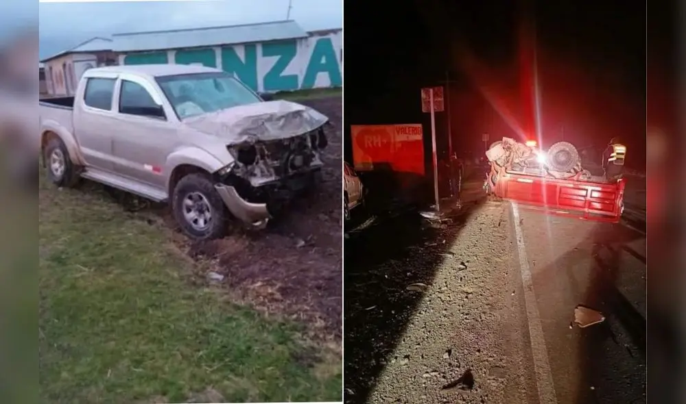 Accidente se produjo en la vía Taraco - Huancané. Foto: composición LR Accidente se produjo en la vía Taraco - Huancané. Foto: composición LR