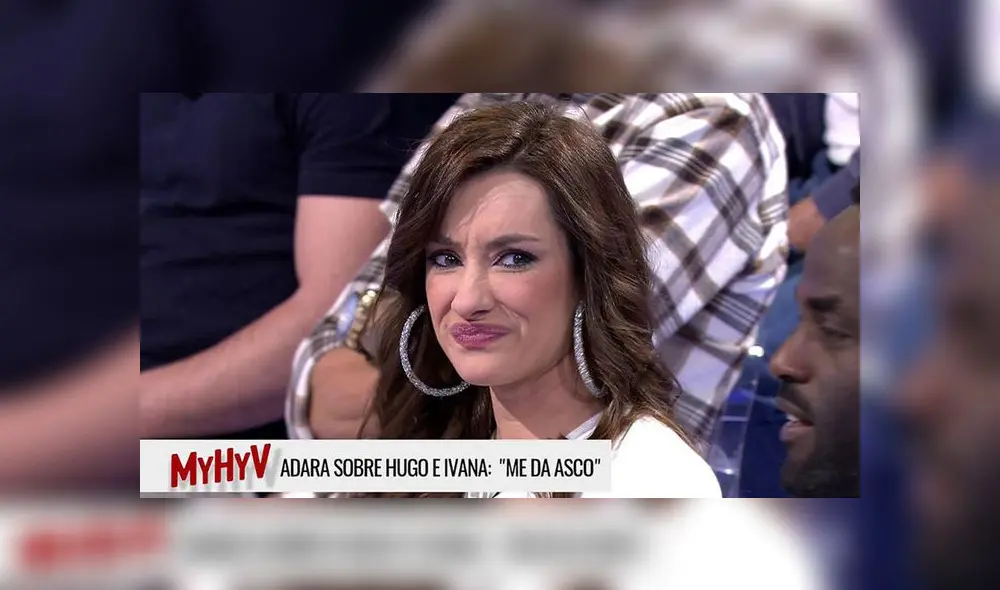 Adara, luego de ver la sucesión de imágenes de la nueva parejita, indicó que le daba un poco de asco. (Foto: Cuatro)