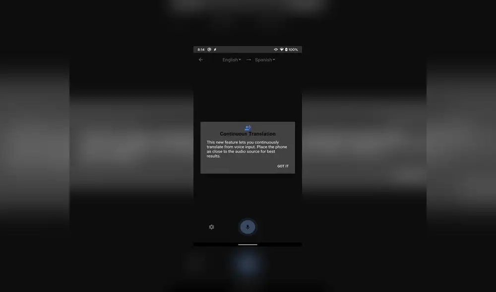 Desliza para descubrir la nueva característica que traerá Google Translate. Desliza para descubrir la nueva característica que traerá Google Translate.