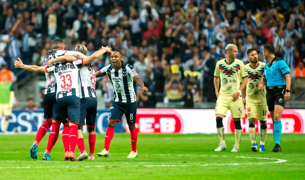 Monterrey venció 2-1 al América en la final de ida del Torneo Apertura 2019 de la Liga MX. | Foto: EFE