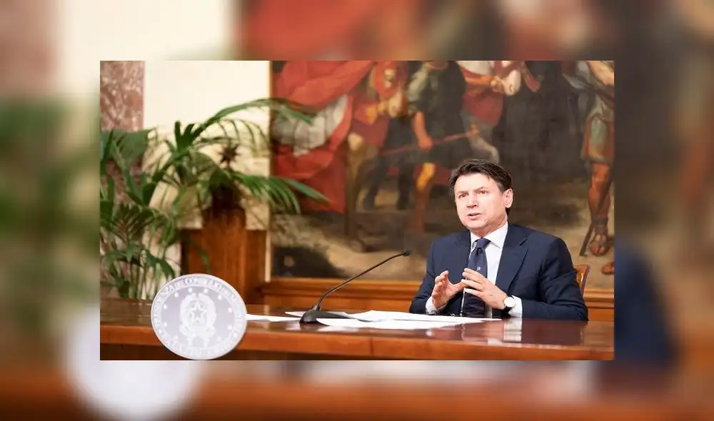 El primer ministro italiano detalló cuál es el plan para terminar de forma gradual el confinamiento. Foto: Palacio Chigi (EFE) El primer ministro italiano detalló cuál es el plan para terminar de forma gradual el confinamiento. Foto: Palacio Chigi (EFE)