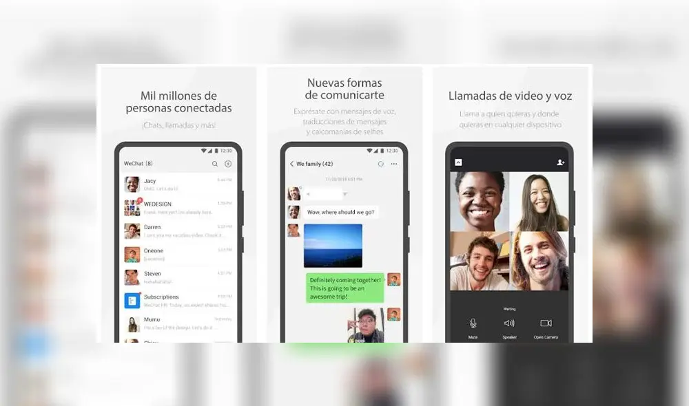 WeChat es una aplicación de origen china y también es rival de WhatsApp. WeChat es una aplicación de origen china y también es rival de WhatsApp.