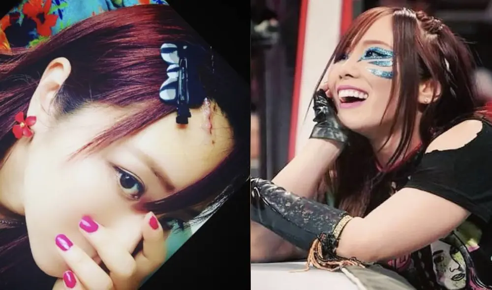 Kairi Sane sufrió el golpe durante la emisión del Monday Night Raw. Foto: WWE Kairi Sane sufrió el golpe durante la emisión del Monday Night Raw. Foto: WWE