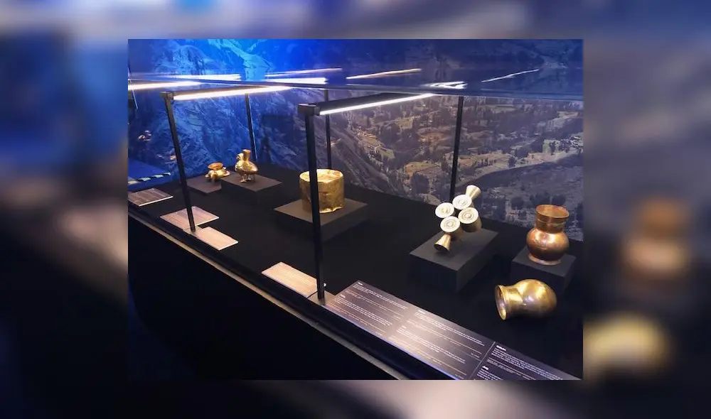 Algunas de las piezas de oro que se muestran en el museo eslovaco. Algunas de las piezas de oro que se muestran en el museo eslovaco.