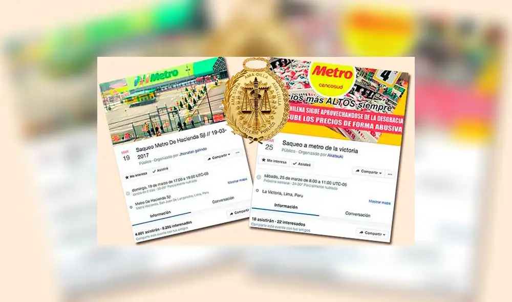 Fiscalía pedirá apoyo a Facebook para identificar a sujetos que convocaban saqueos