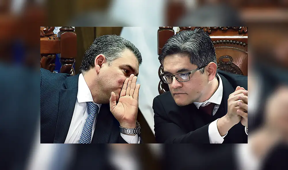 Equipo. Fiscales Rafael Vela y José Domingo Pérez.