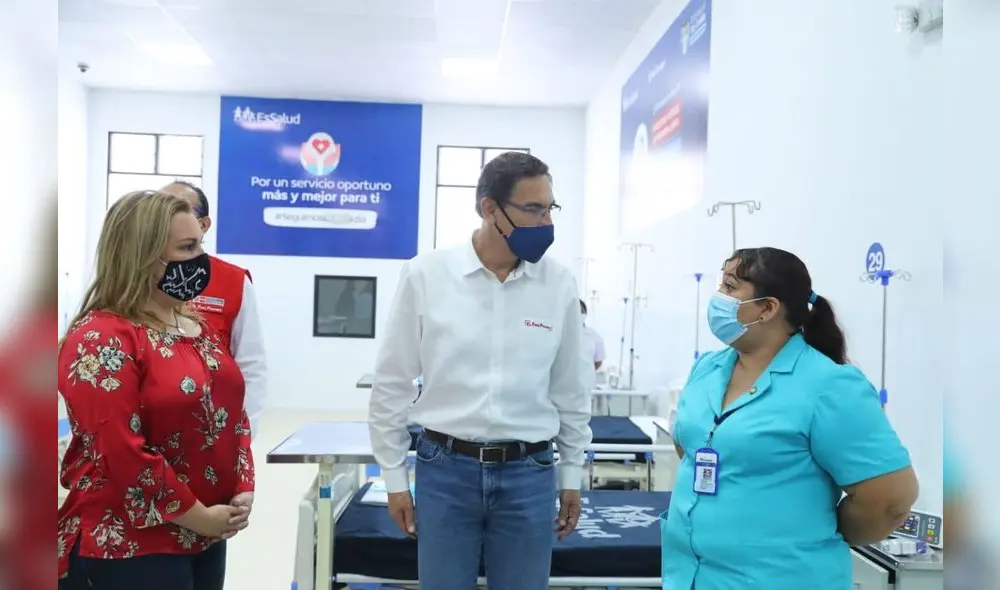 Establecimiento empezará a funcionar en beneficio de los pacientes COVID-19. (Foto: Presidencia del Perú) Establecimiento empezará a funcionar en beneficio de los pacientes COVID-19. (Foto: Presidencia del Perú)