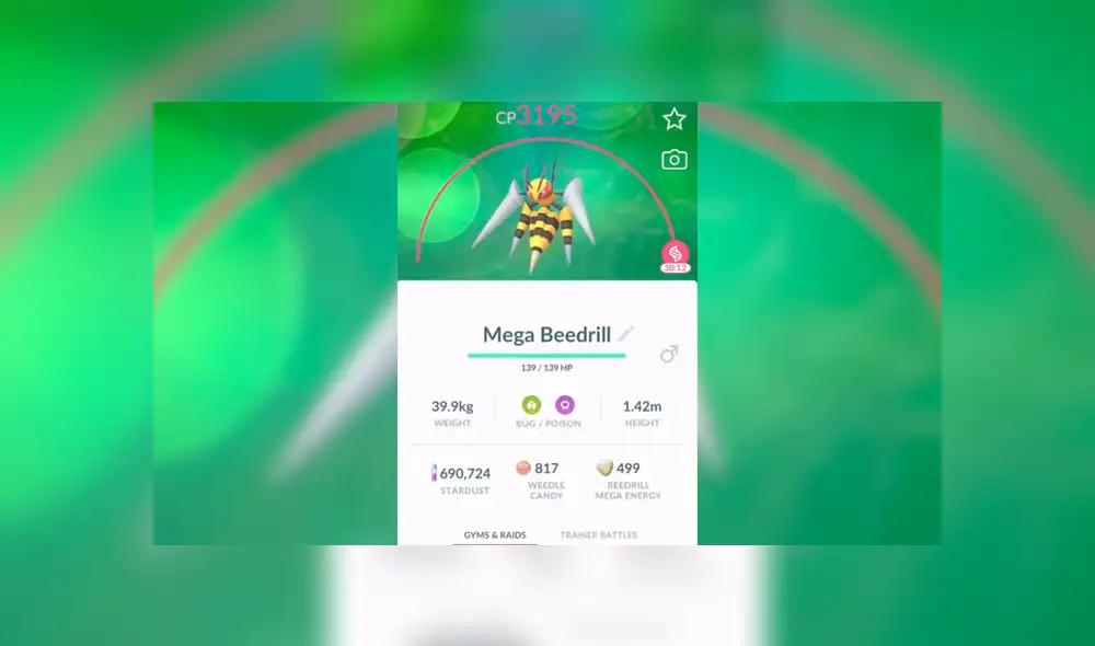 Las megaevoluciones serían temporales en Pokémon GO. Foto: Pokéxperto.