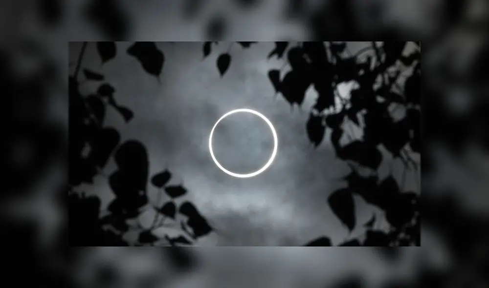 El eclipse anular del sol de este jueves fue visto como un "anillo de fuego" desde Medio Oriente hasta el Sudeste Asiático. Foto: AFP.