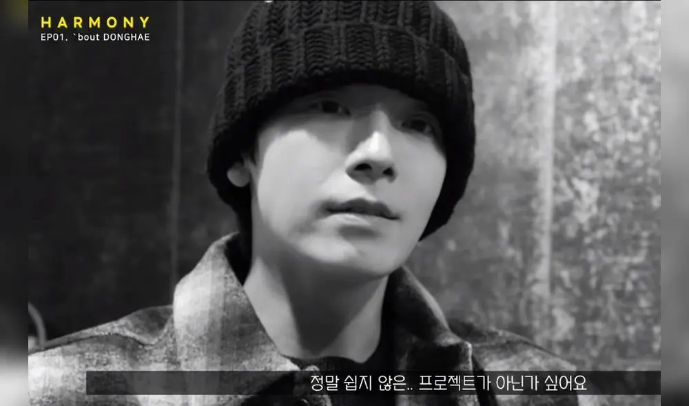 Captura de documental de Donghae.