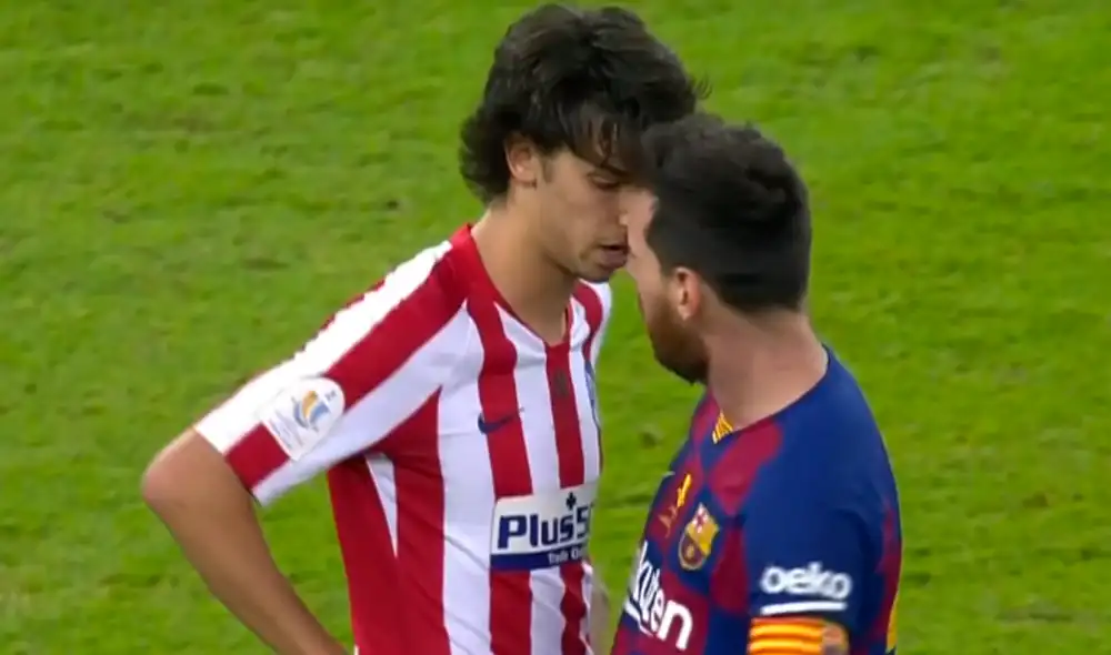Joao Felix y Lionel Messi estuvieron cerca a enfrascarse en una gresca.