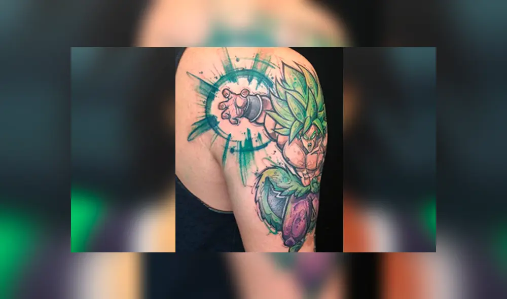 Dragon Ball Super: joven fan se hace complejo tatuaje de Broly y sorprende con el resultado [FOTOS]