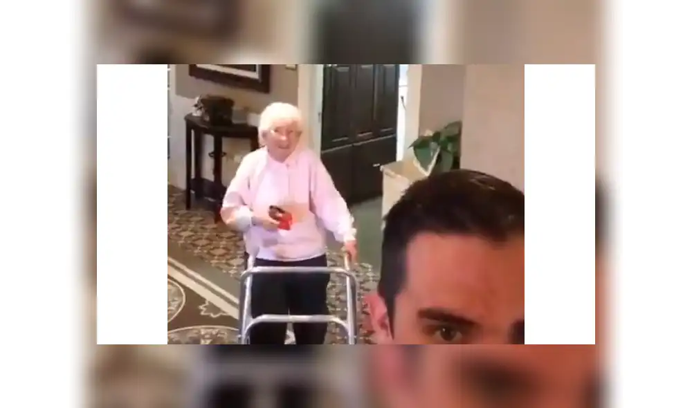 Abuela juega ‘tiro al blanco’ junto a su nieto y demuestra su agudo pulso [VIDEO]