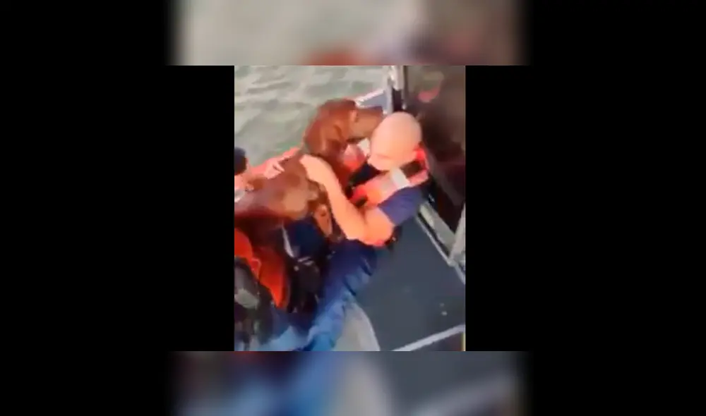 Rescatan a perro que naufragó en medio del océano y lo devuelven a su dueño [VIDEO]