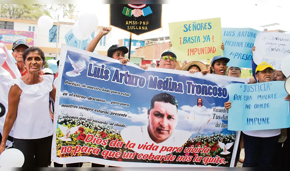 Justicia. Familiares de Luis Medina exigen cárcel para criminal.