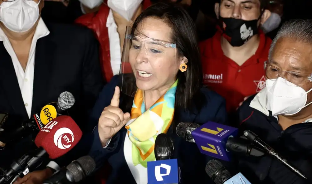 Nidia Vílchez sostuvo que si el personero del partido es responsable pedirá su cambio. Foto: John Reyes / La República