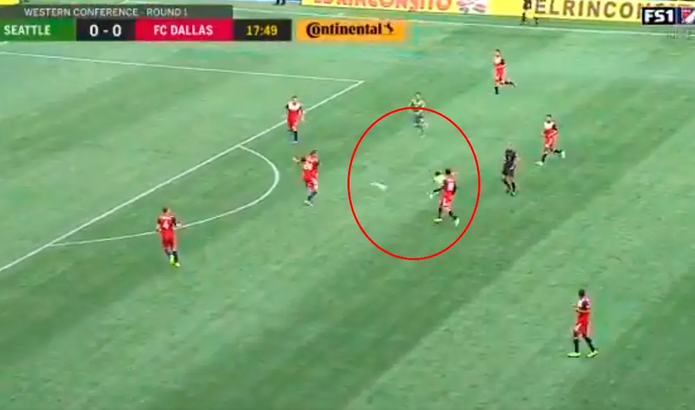 Raúl Ruidíaz marcó el primer gol del partido entre Seattle Sounders y FC Dallas por los octavos de final de la MLS. | Fox Sports Raúl Ruidíaz marcó el primer gol del partido entre Seattle Sounders y FC Dallas por los octavos de final de la MLS. | Fox Sports