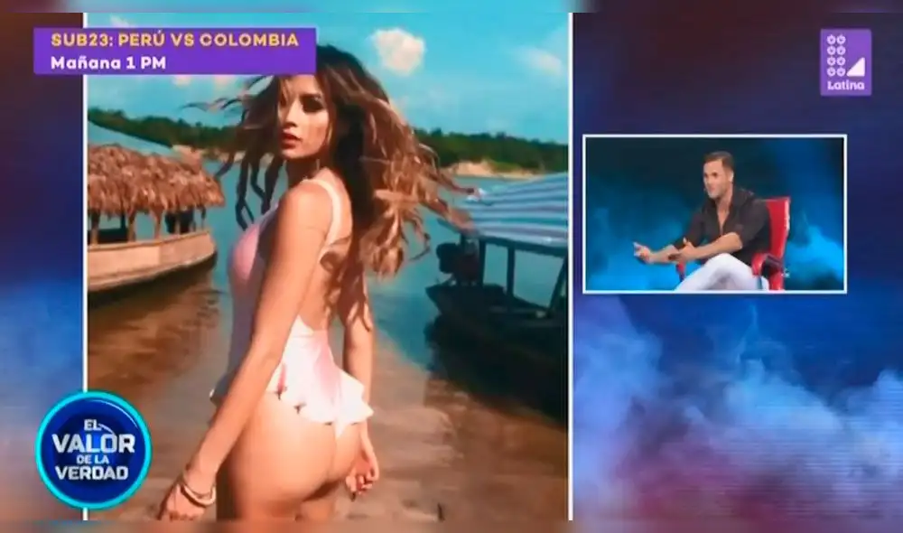 El 'Galáctico elogió la belleza de Milett Figueroa.