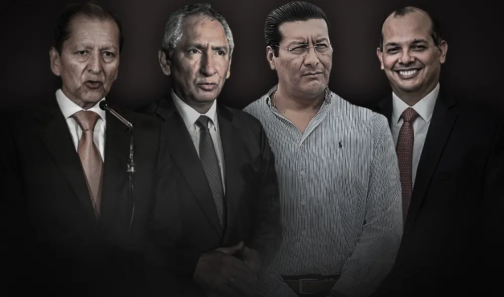 Exministros de Ollanta Humala. Composición: Fabrizio Oviedo. Exministros de Ollanta Humala. Composición: Fabrizio Oviedo.