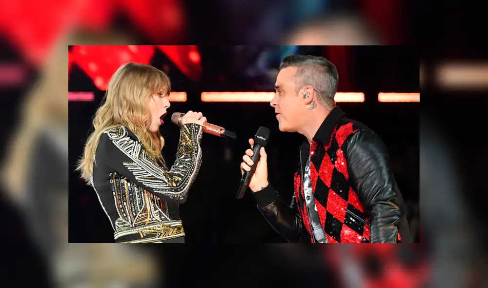 Taylor Swift canta 'Angels' con Robbie Williams y fans quedan fascinados