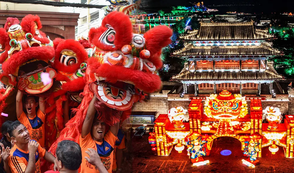 El Año Nuevo Chino también se conoce como Año Nuevo Lunar. Foto: composición La República/AFP