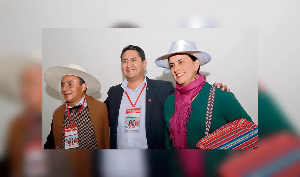 Verónika Mendoza, Vladimir Cerrón y Gregorio Santos Verónika Mendoza, Vladimir Cerrón y Gregorio Santos