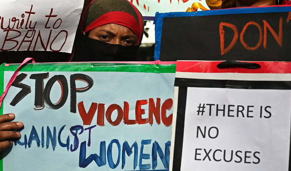 Solo el 14% de las mujeres indias que han experimentado violencia han buscado ayuda, según la última Encuesta Nacional de Salud Familiar. Foto: AFP