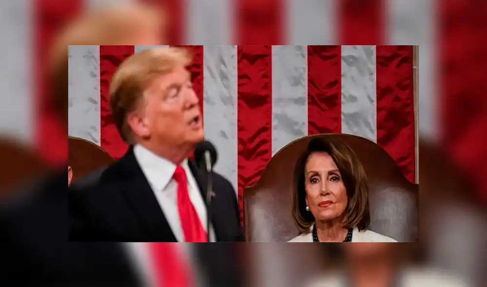 Desde que se oficializó el 'impeachment' Donald Trump arremetió contra Nancy Pelosi (i). Foto: Getty Images