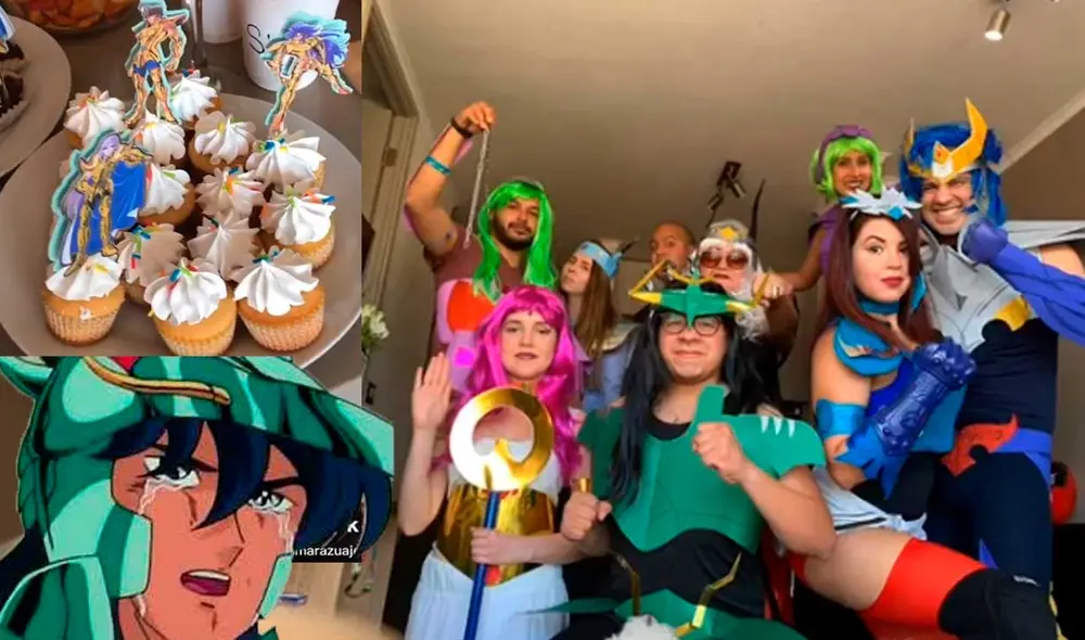 Desliza las imágenes para ver la divertida sesión de fotos que tuvieron estos jóvenes al estilo de Saint Seiya. Foto: captura de TikTok/ Thaismar Azuaje