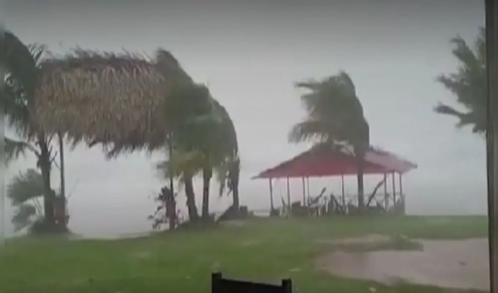 Vientos huracanados en Pucallpa. Foto captura Canal N Vientos huracanados en Pucallpa. Foto captura Canal N