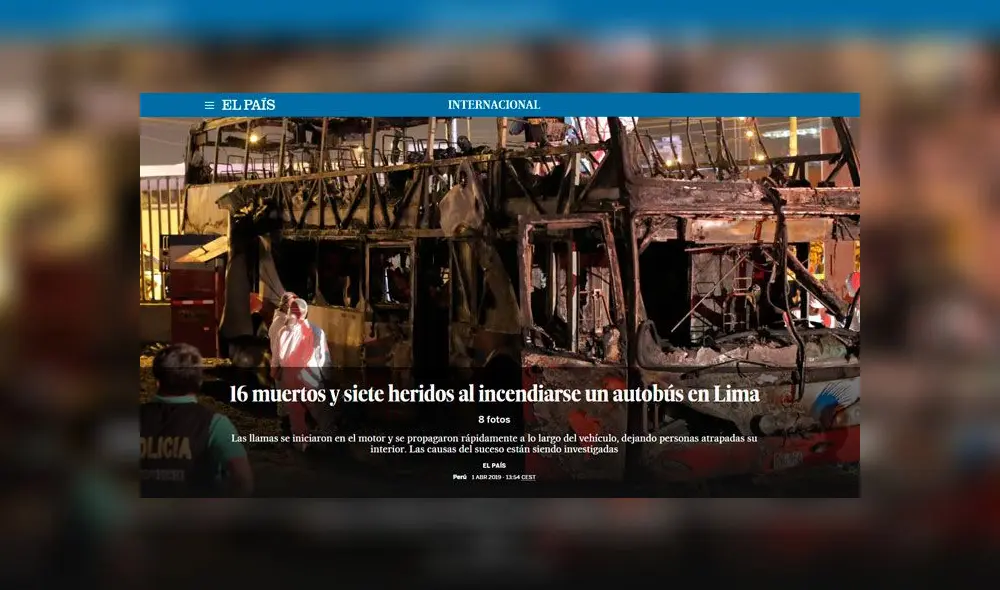 Así informó la prensa internacional sobre tragedia en Fiori
