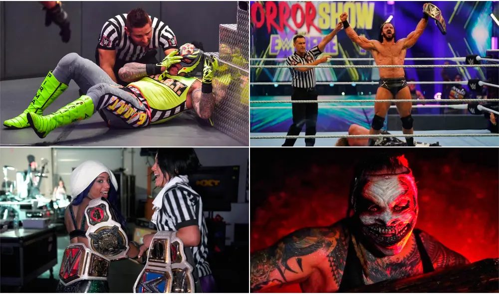Rey Mysterio "perdió" un ojo, Sasha Banks y Bayley tienen todo el oro femenino, Drew McIntyre es el campeón de WWE y The Fiend cerró Extreme Rules 2020.