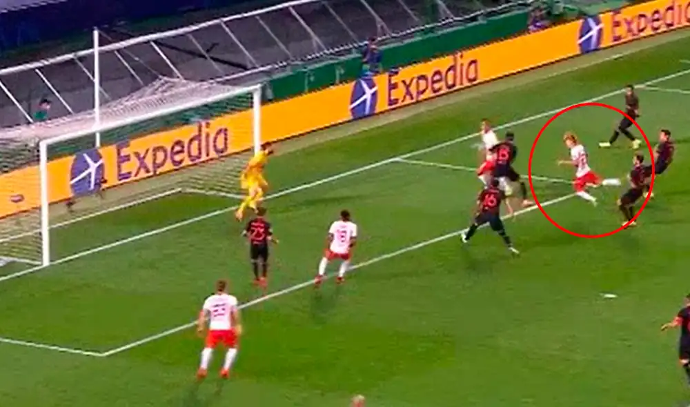 Gol Olmo en el Atlético Madrid vs. Leipzig por la Champions League.