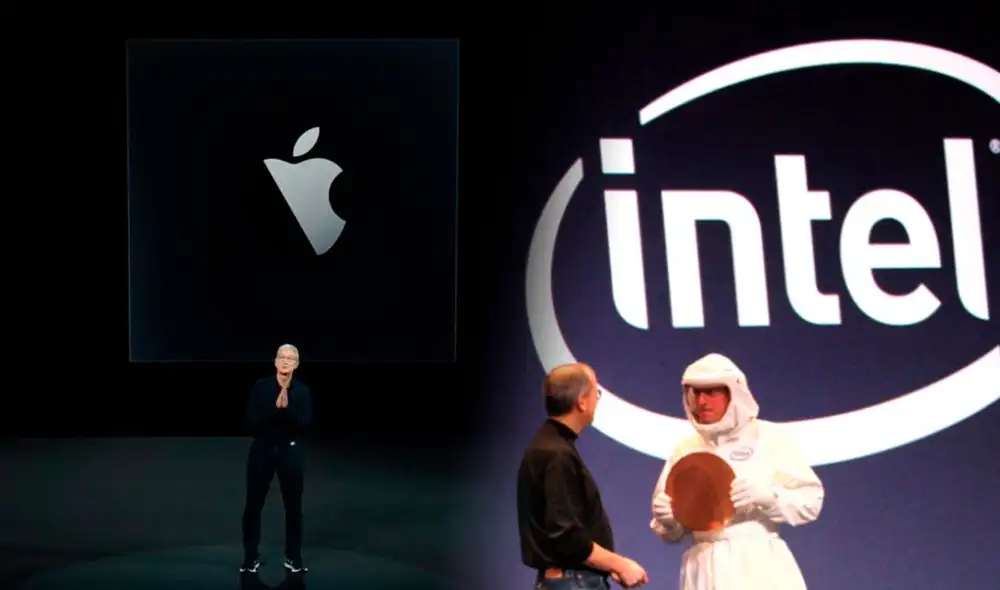 Intel logró incluir sus procesadores x86 en las MacBook en 2006, pero intentó hacer lo propio con los iPhone. 14 años después, es abandonada por ARM. Foto: composición LR