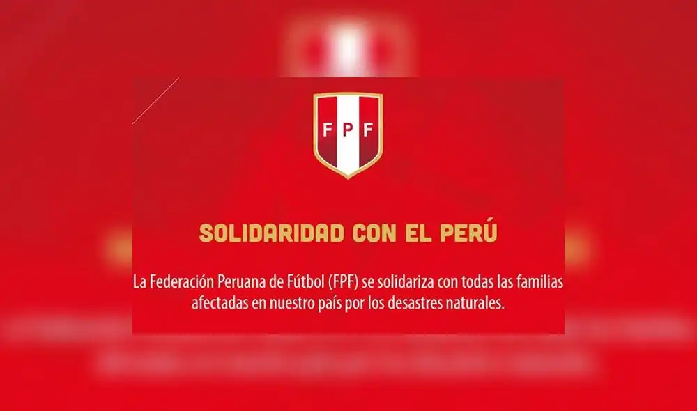 FPF se comprometió en donar 100 mi soles a familias damnificadas por huaicos