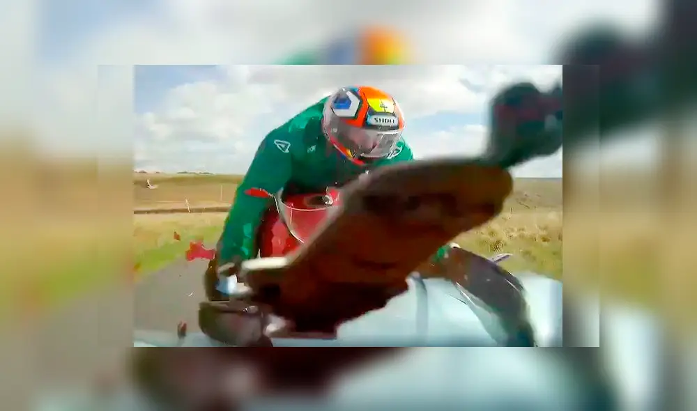 Motociclista fue atropellado por un conductor que conducía a excesiva velocidad [VIDEO]