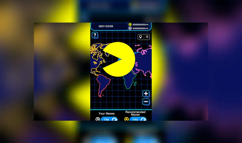 Pac-Man GEO utilizará la información de camino de Google Maps para convertir las calles del mundo real en laberintos. Foto: Bandai Namco.