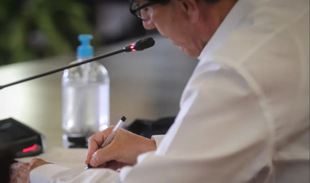 Martín Vizcarra resaltó que la norma de financiamiento de partidos es necesaria para la reforma política. Foto: Presidencia.