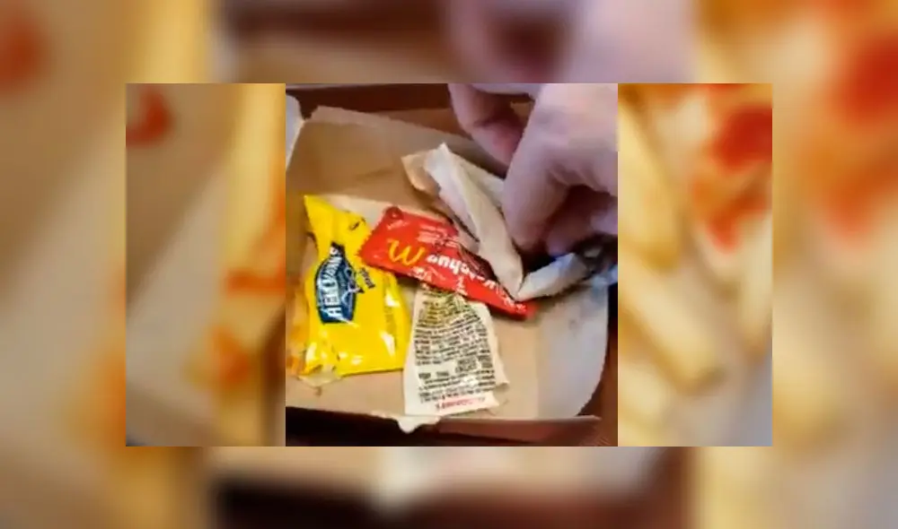 Ordenan una hamburguesa con papas en McDonald’s y encuentran dos cucarachas [VIDEO]