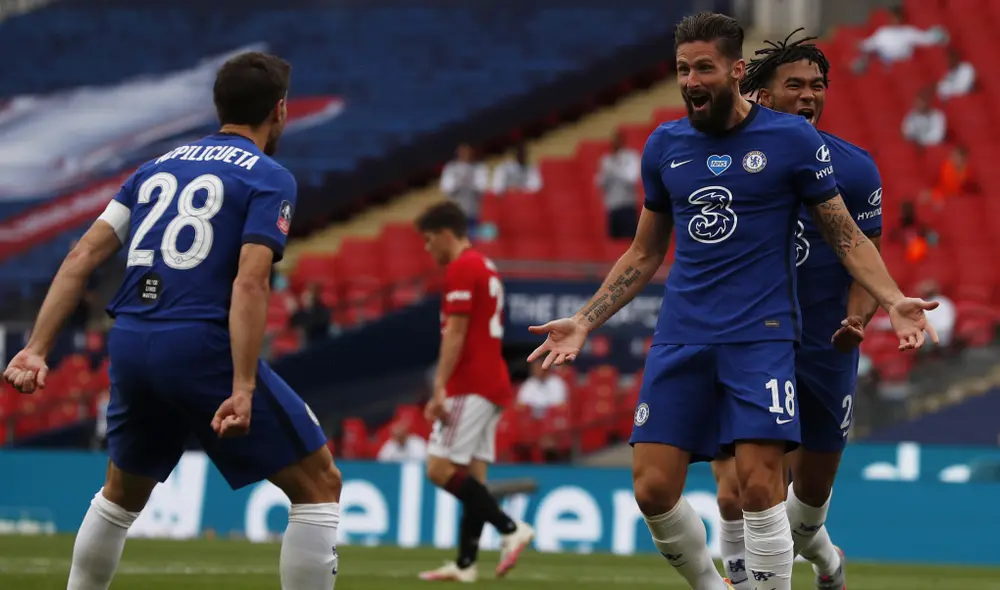 Giroud marcó el primero del encuentro. (Créditos: AFP) Giroud marcó el primero del encuentro. (Créditos: AFP)